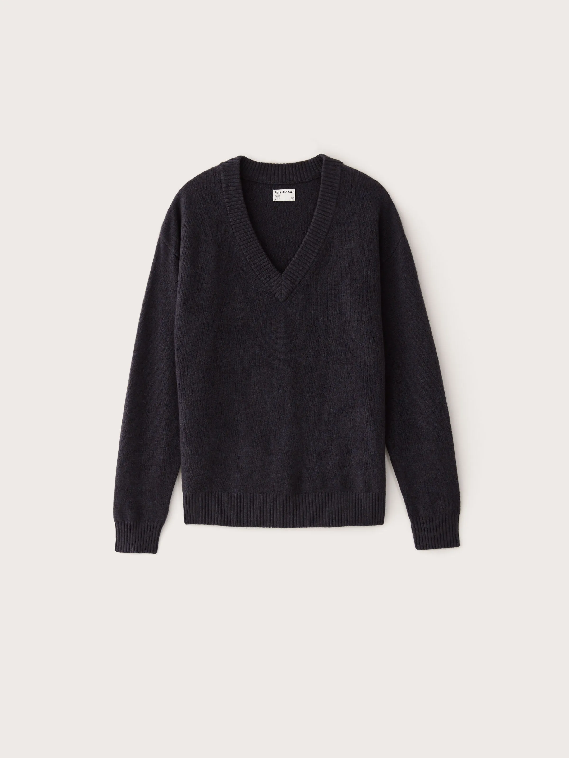 The Yak Wool Tunic Sweater in Navy