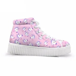 Unicorn Wedge High Tops