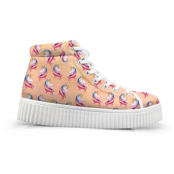 Unicorn Wedge High Tops