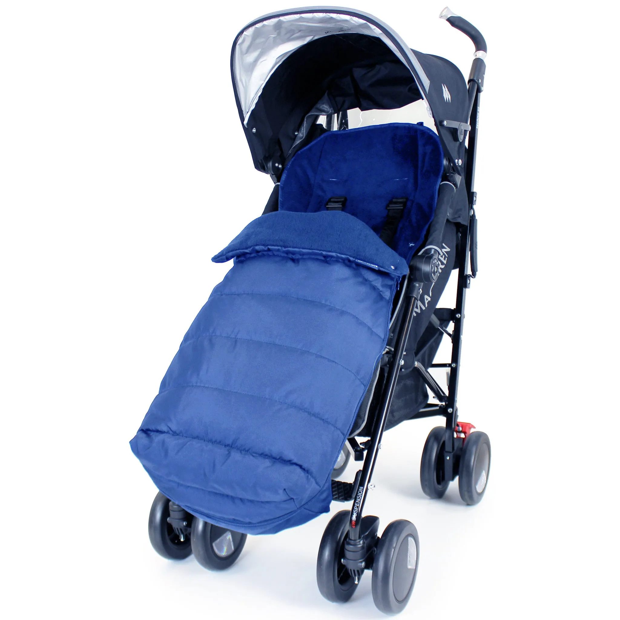 Universal Tippitoes Toto Stroller Large Luxury Foot-muff And Liner - Navy (Navy)