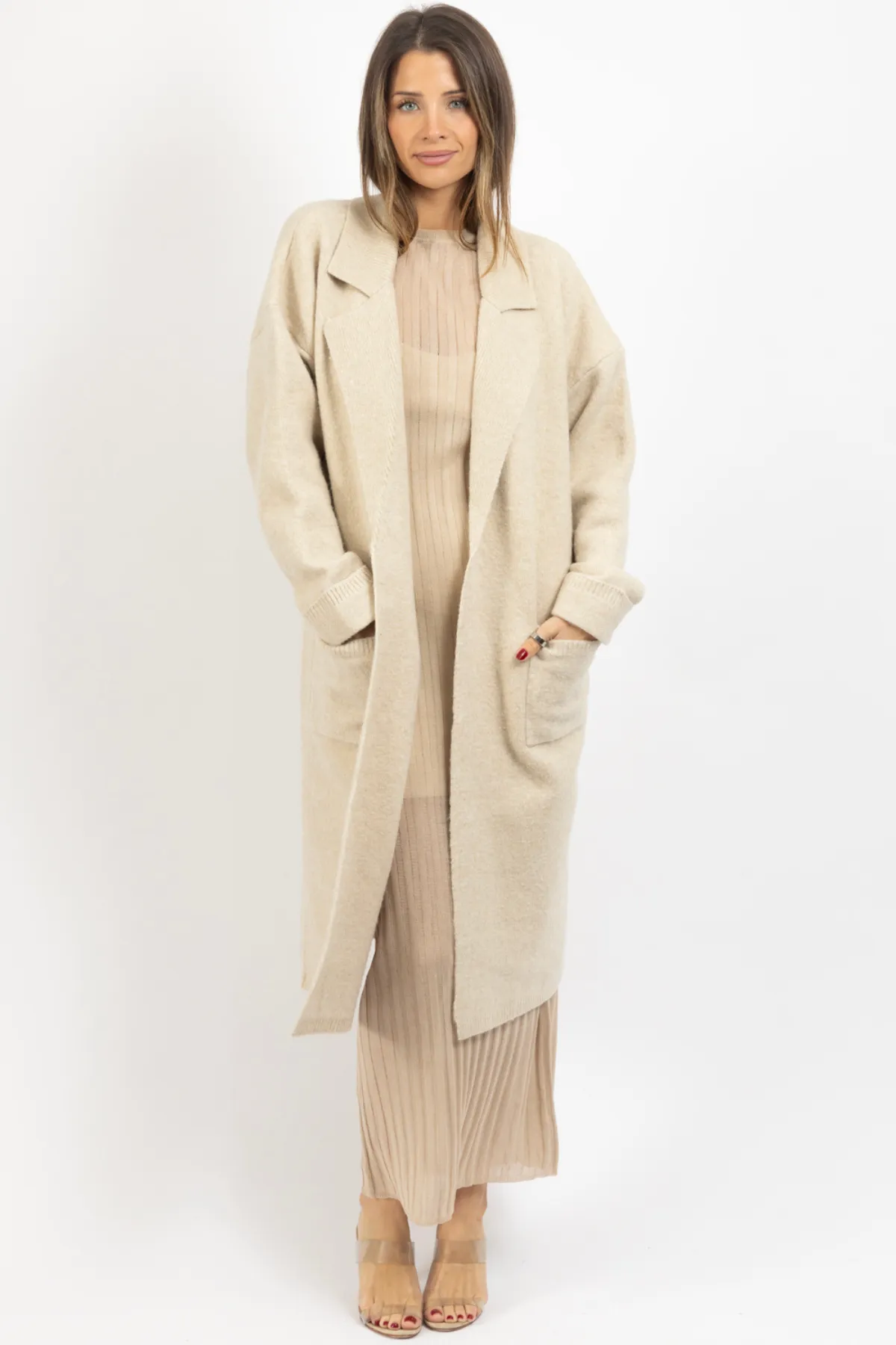 UPPER EAST SIDE TAUPE COAT