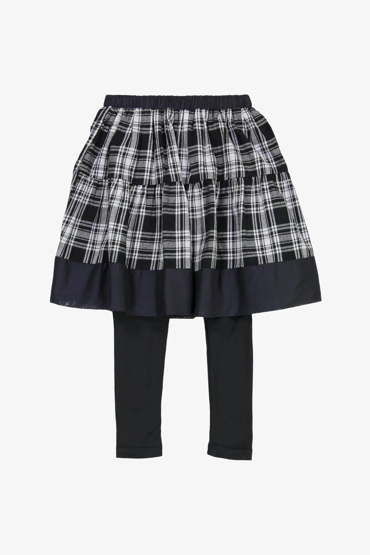 Vierra Rose Sandra Girls Skirt Legging - Black Plaid