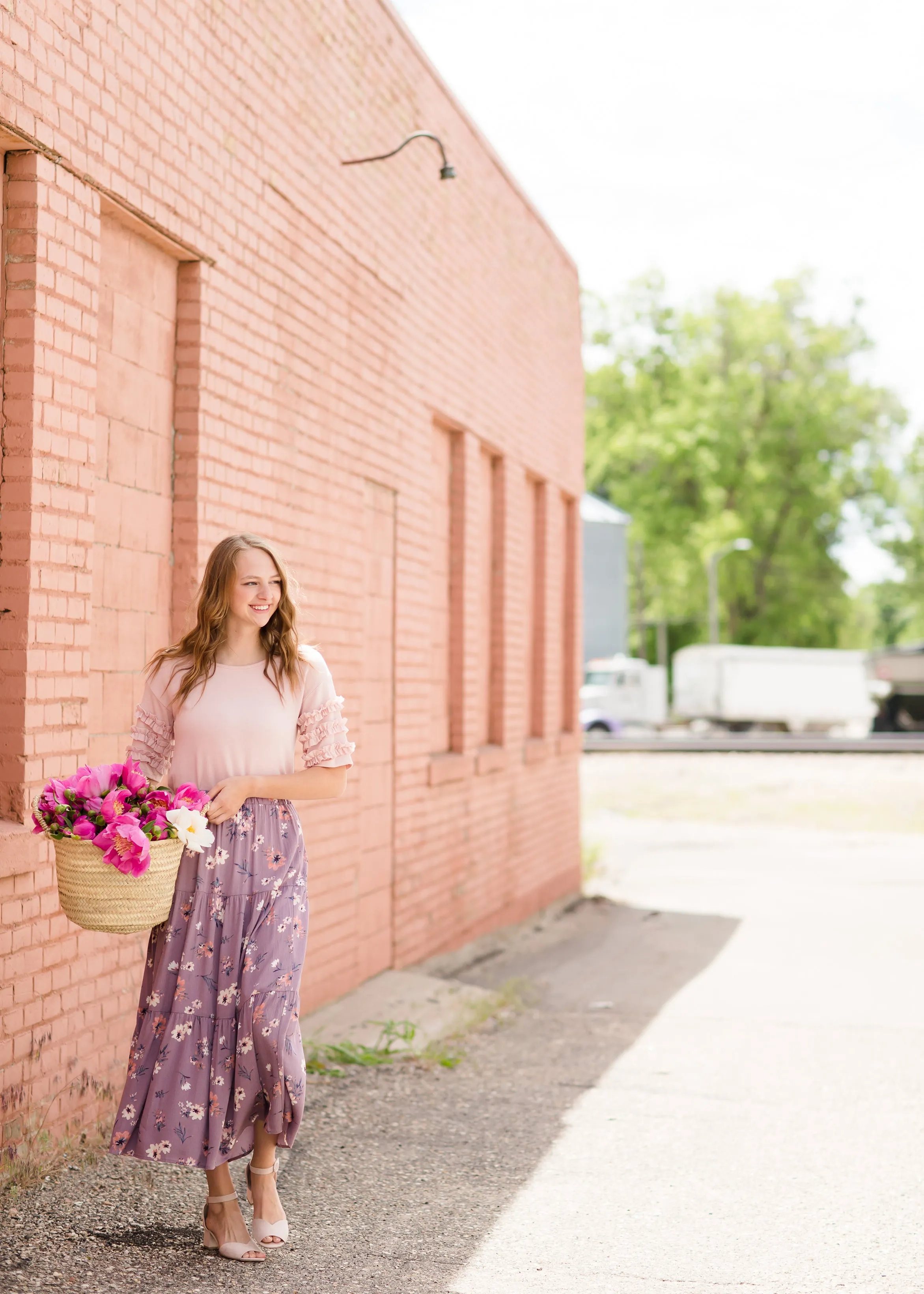 Vintage Tiered Floral Maxi Skirt