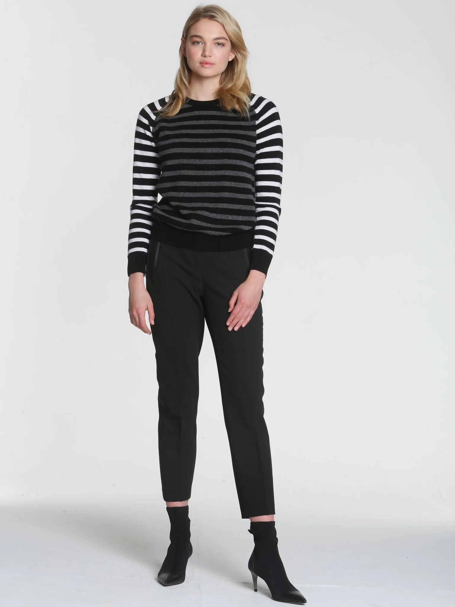 Warhol Stripe Crew - Black Multi