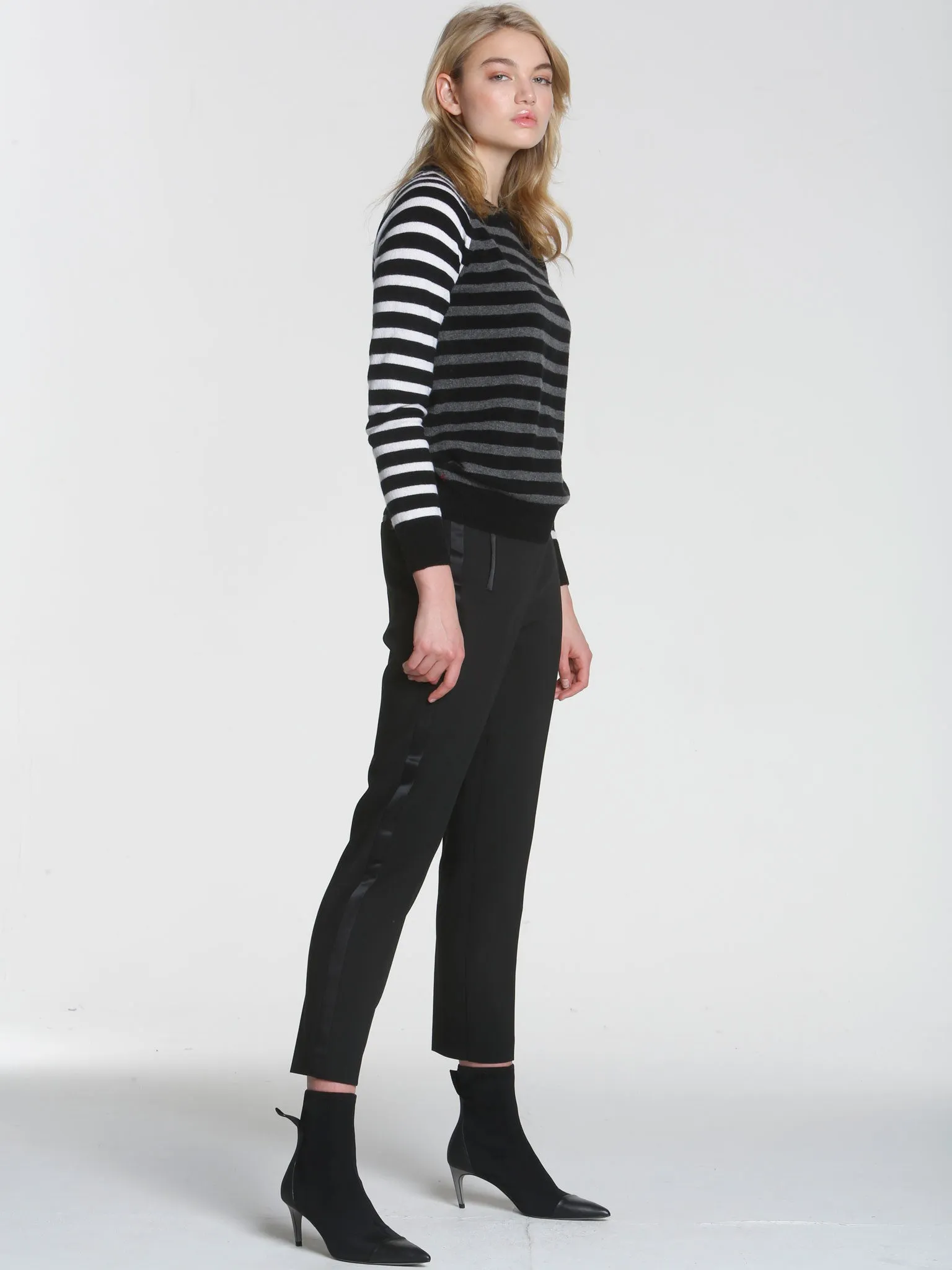 Warhol Stripe Crew - Black Multi