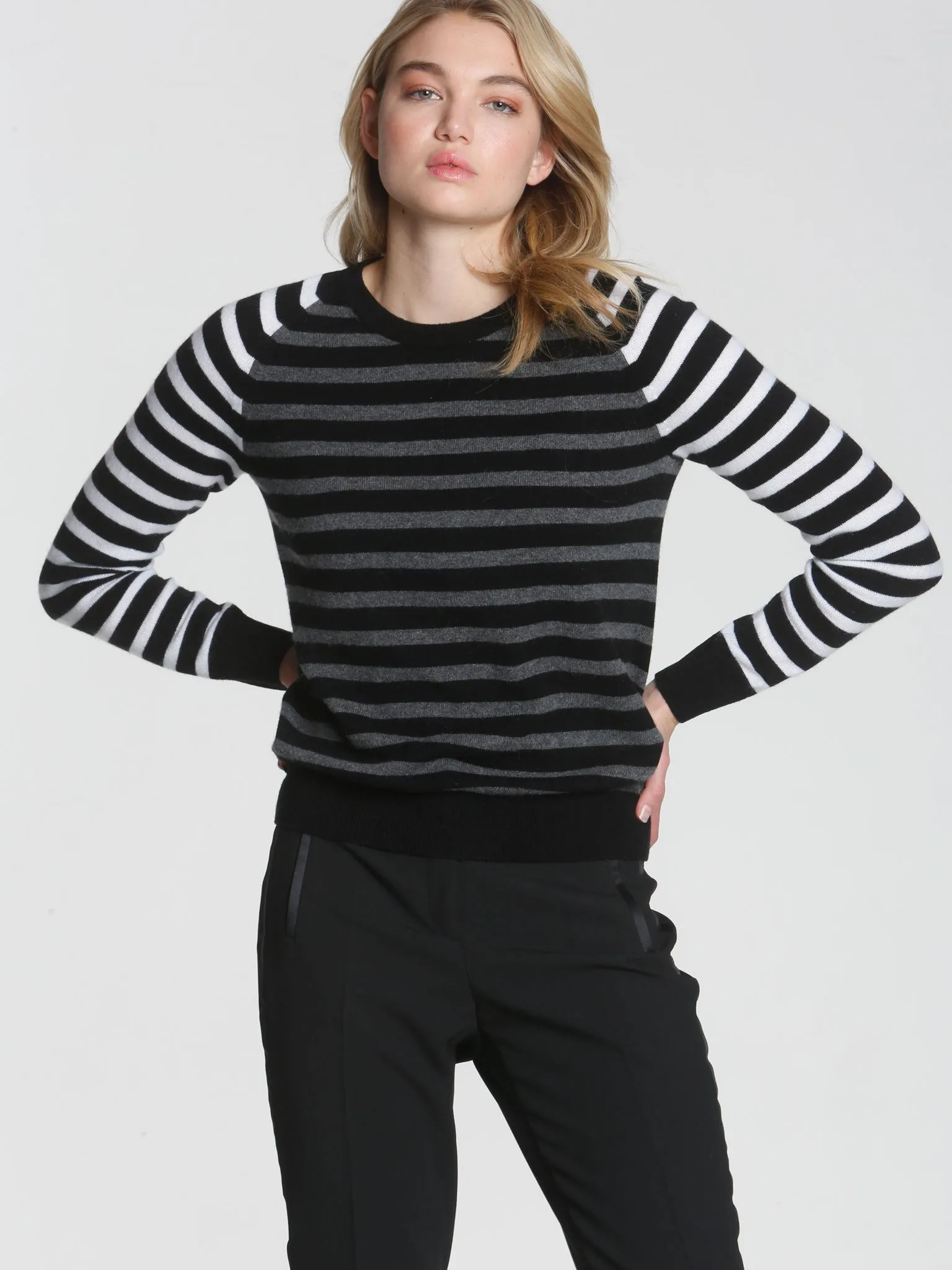 Warhol Stripe Crew - Black Multi