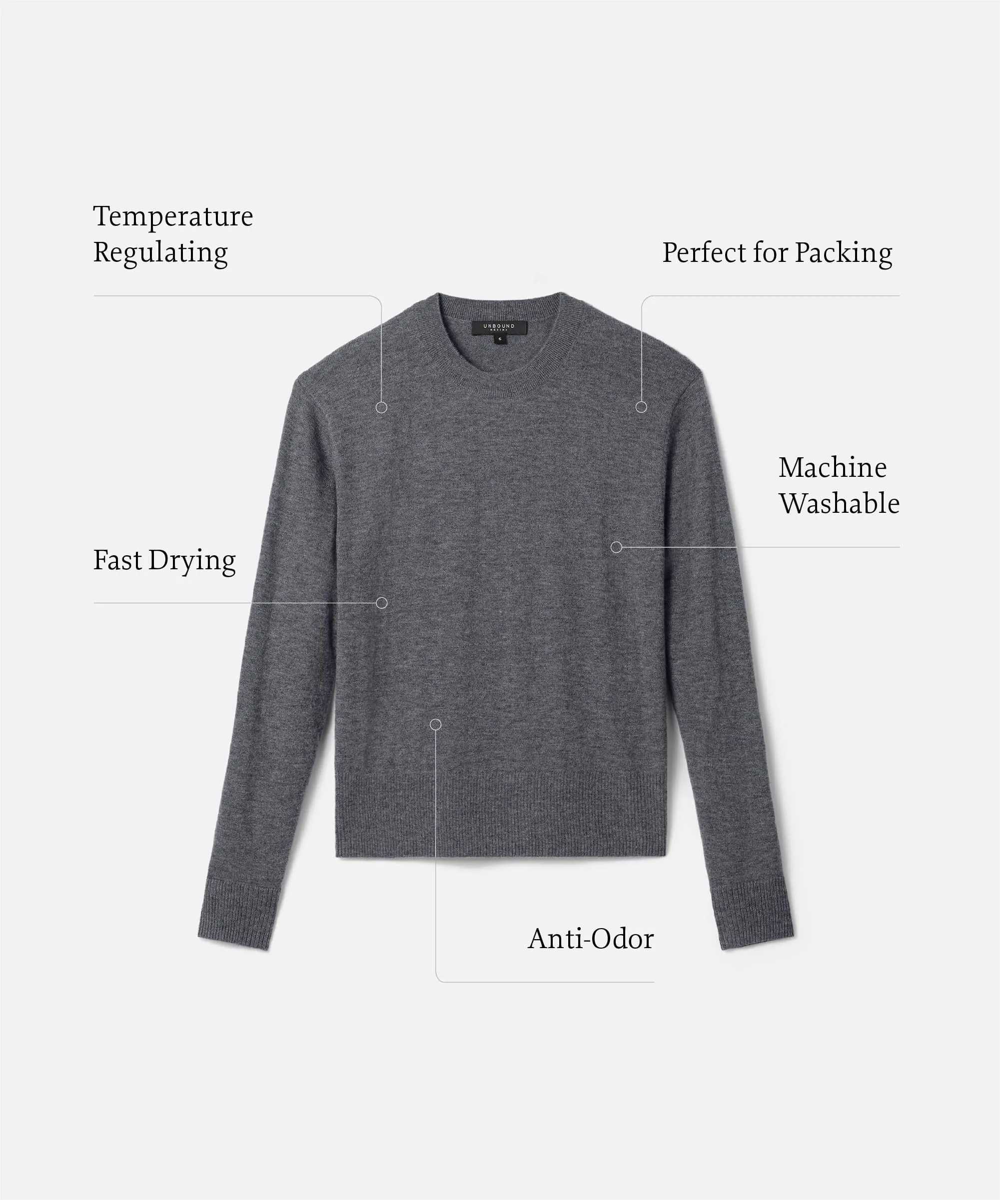 Women's Merino Cashmere Crew Sweater