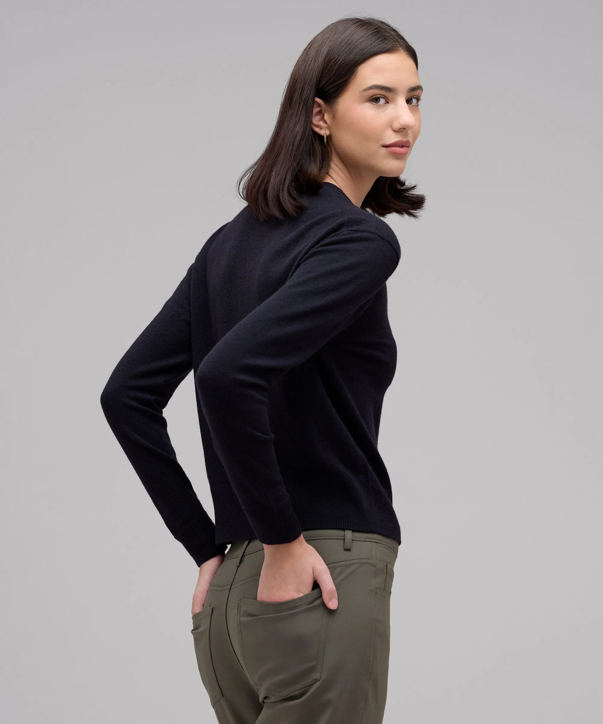 Women's Merino Cashmere Crew Sweater