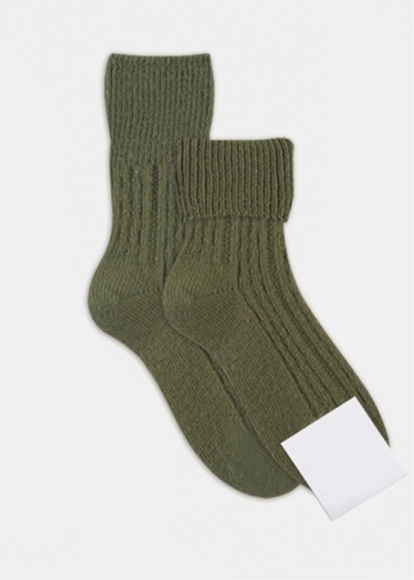 Wool Blend Crew Length Printed Socks