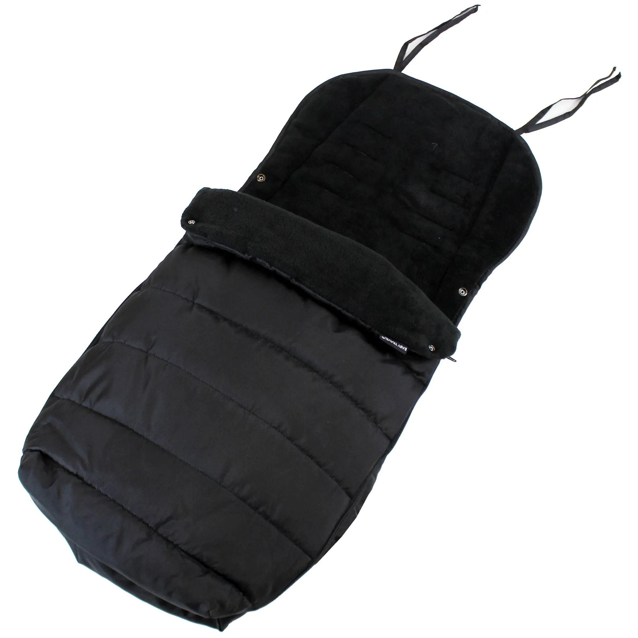 XXL Large Luxury Foot-muff And Liner For Mamas And Papas Armadillo - Black (Black)